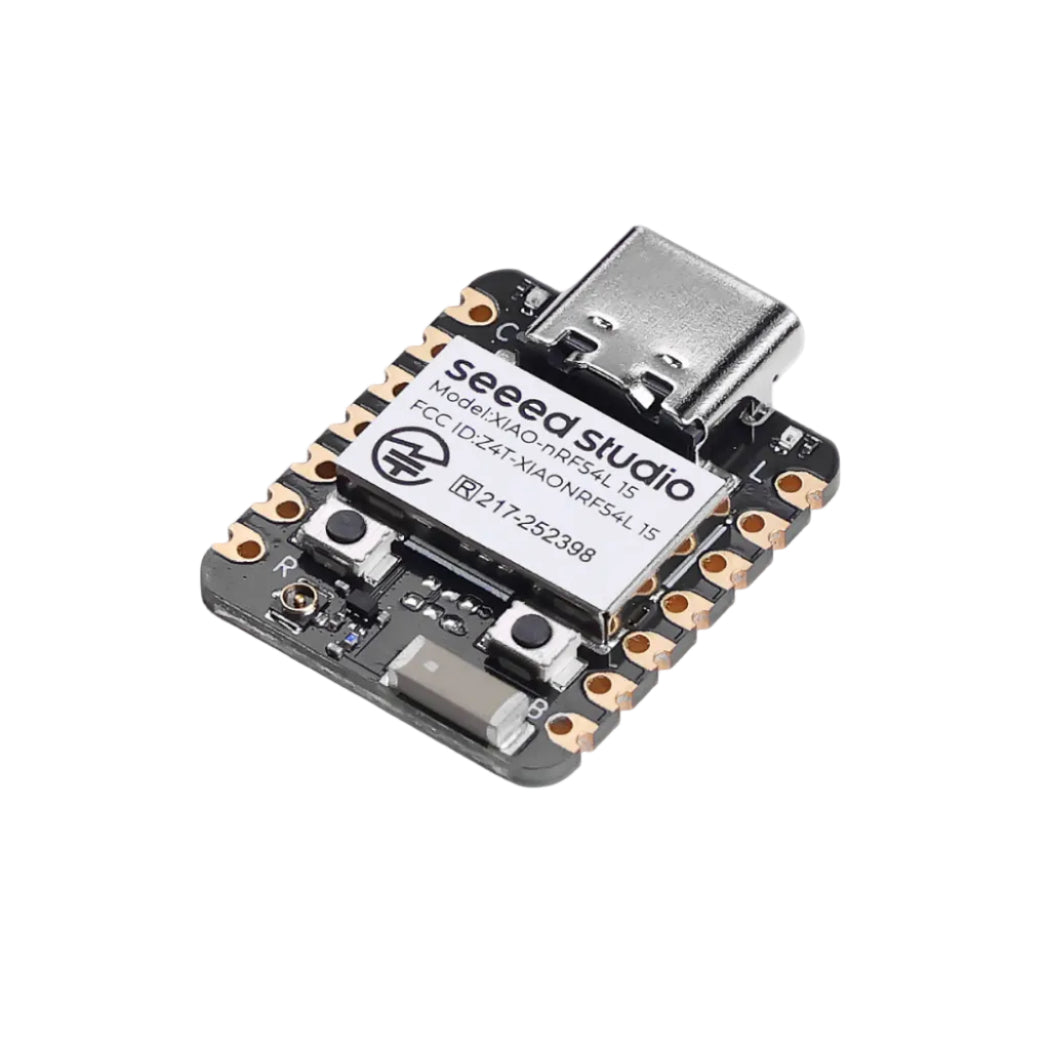 Electronic component with 'seeed studio' branding on a white background