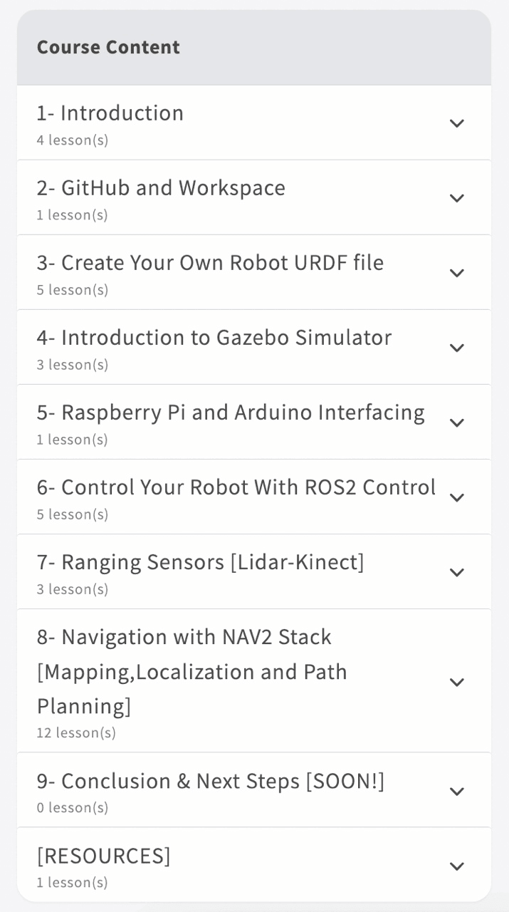 Build an Autonomous Robot Using ROS2 [Arabic Course] - Dev Boards Market